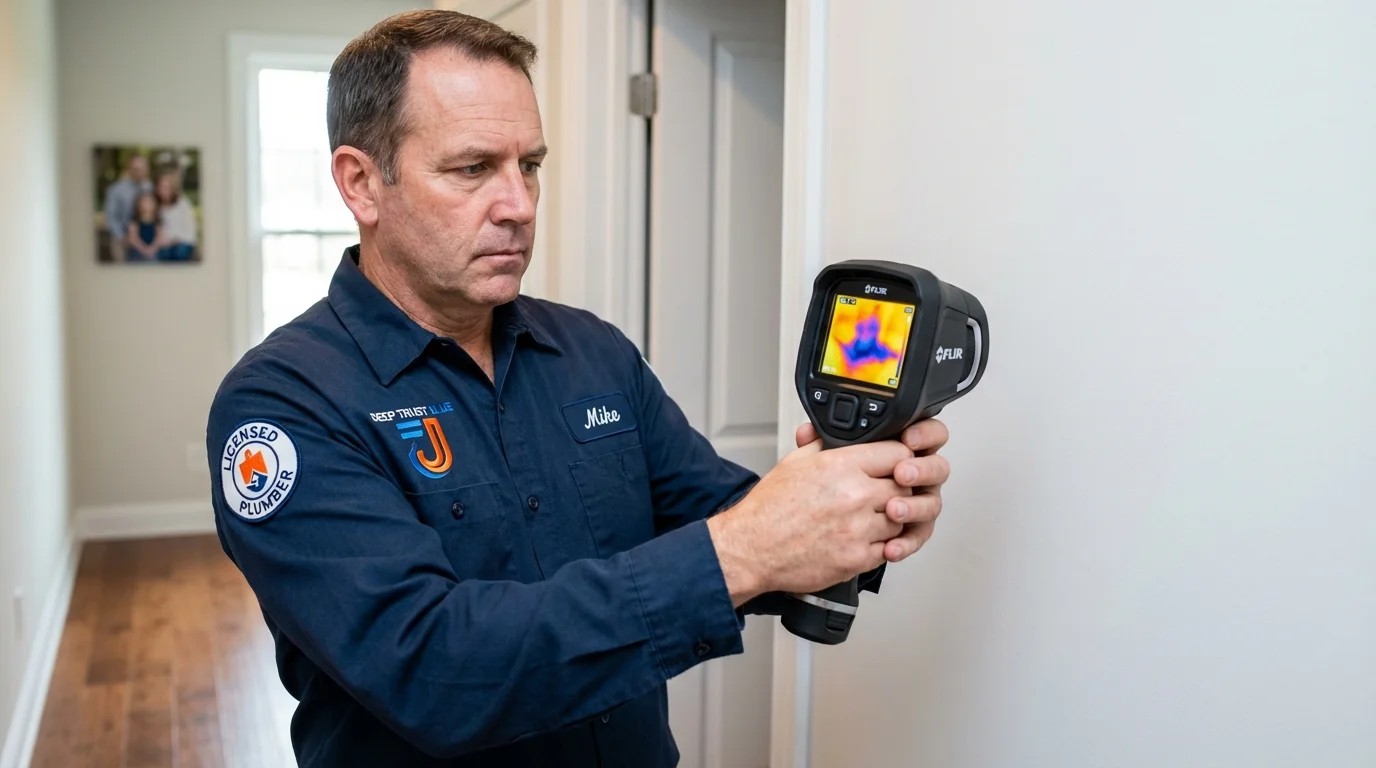 Thermal imaging leak detection by Johns Plumbing LLC in Owensville